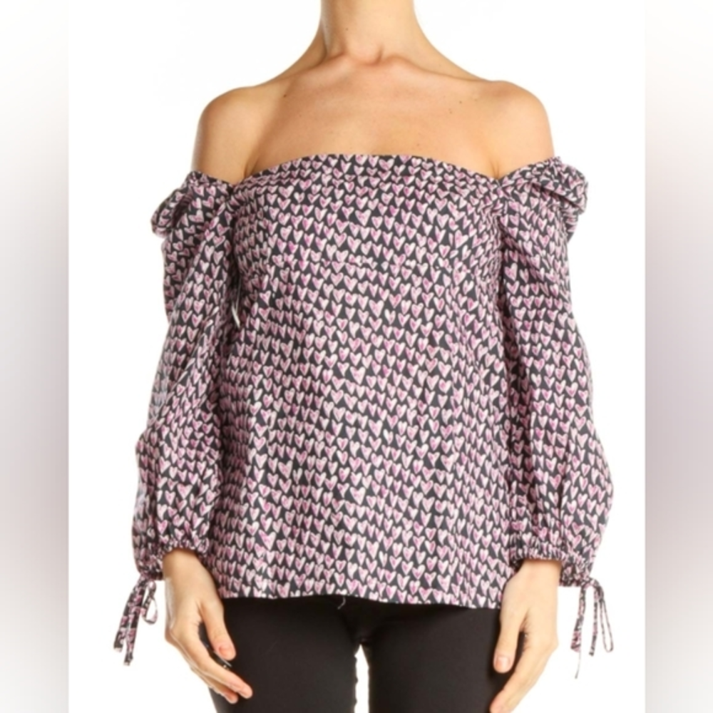 Barneys Bohemian Top with Heart Print‎